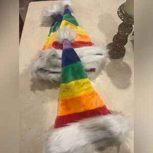 Rainbow Christmas Hat- 4pack